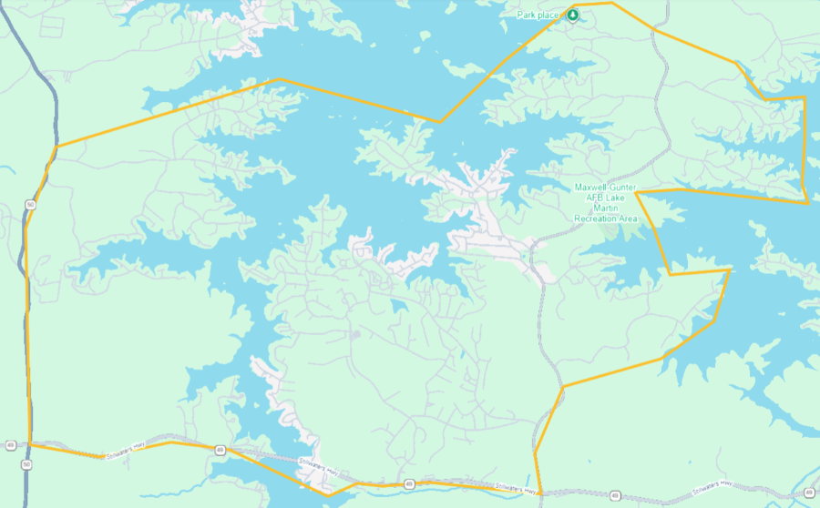 Stillwaters and Lake Martin Communities Service Area